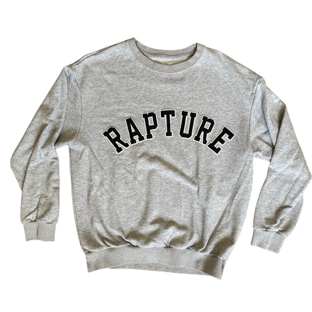 Commense French Terry Gray Rapture Collegiate Sweatshirt Size Large